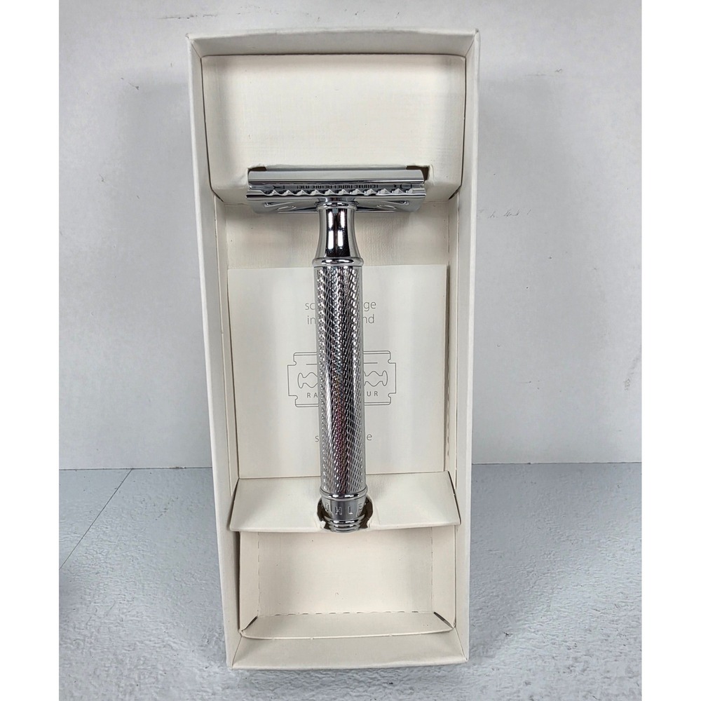 MUHLE TRADITIONAL R89 Double Edge Safety Razor Chrome Finish New In Box